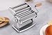 Imperia IPasta Classic Pasta Maker- 100% Made in Italy- Pasta Machine with Durable Steel Construction- Cutter Attachment Accessory for Lasagna, Fettucine & More- Manual Roller w Wooden Handle (Silver)