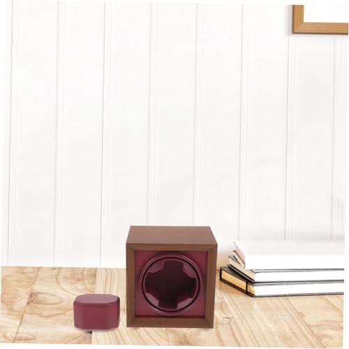 Caja para relojes automáticos con 3 niveles ajustables y estuche giratorio de madera 5