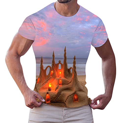 Camiseta con estampado 3D para hombre, estampado hawaiano, talla grande, camiseta de manga corta para hombre, camiseta de manga corta, camiseta deportiva de verano, camiseta básica, camiseta de
