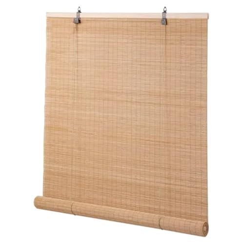 La Mejor Recopilación de Persianas disponible en línea para comprar. 50 DanDu Home Cortina Enrollable de Bambú, 120 x 180 cm, Color Claro, Estilo Rústico