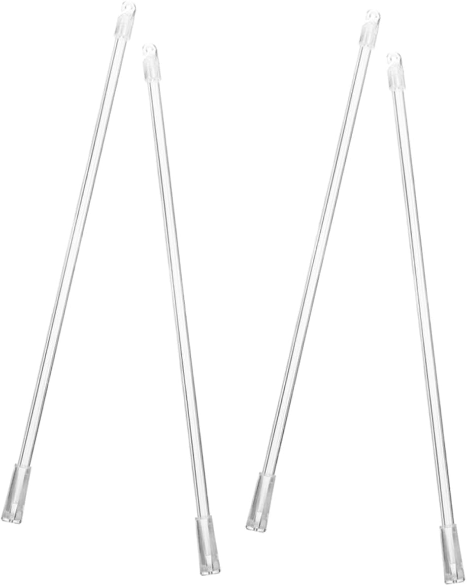 Zerodeko 4pcs Fiberglass Blind Tilt Wands Vertical Blind Rods for Bay Windows Bedroom Window