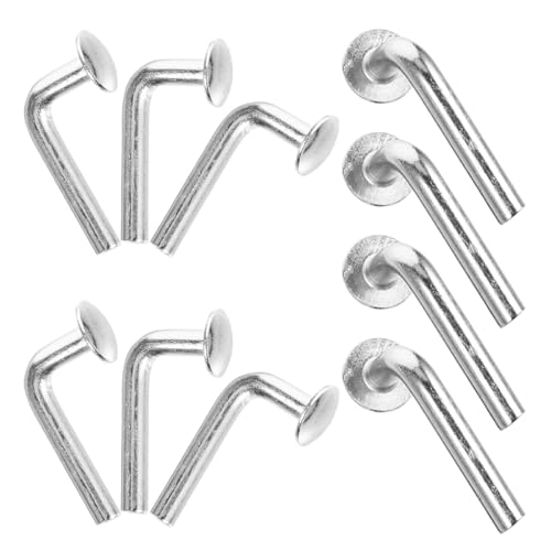 GETAJGHSD 70 Piezas de Clips para Estanterías de Palets de Hierro Galvanizado M5, Pasador de Caída para Palés en Almacenes, Prevención de Desconexión Accidental
