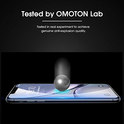 Image of OMOTON 3 Pack Designed for iPhone 11 and iPhone XR Screen Protector (6.1 inch), Enhanced Tempered Glass Protection, Case Friendly Anti Scratch Bubble Free Ultra Resistant