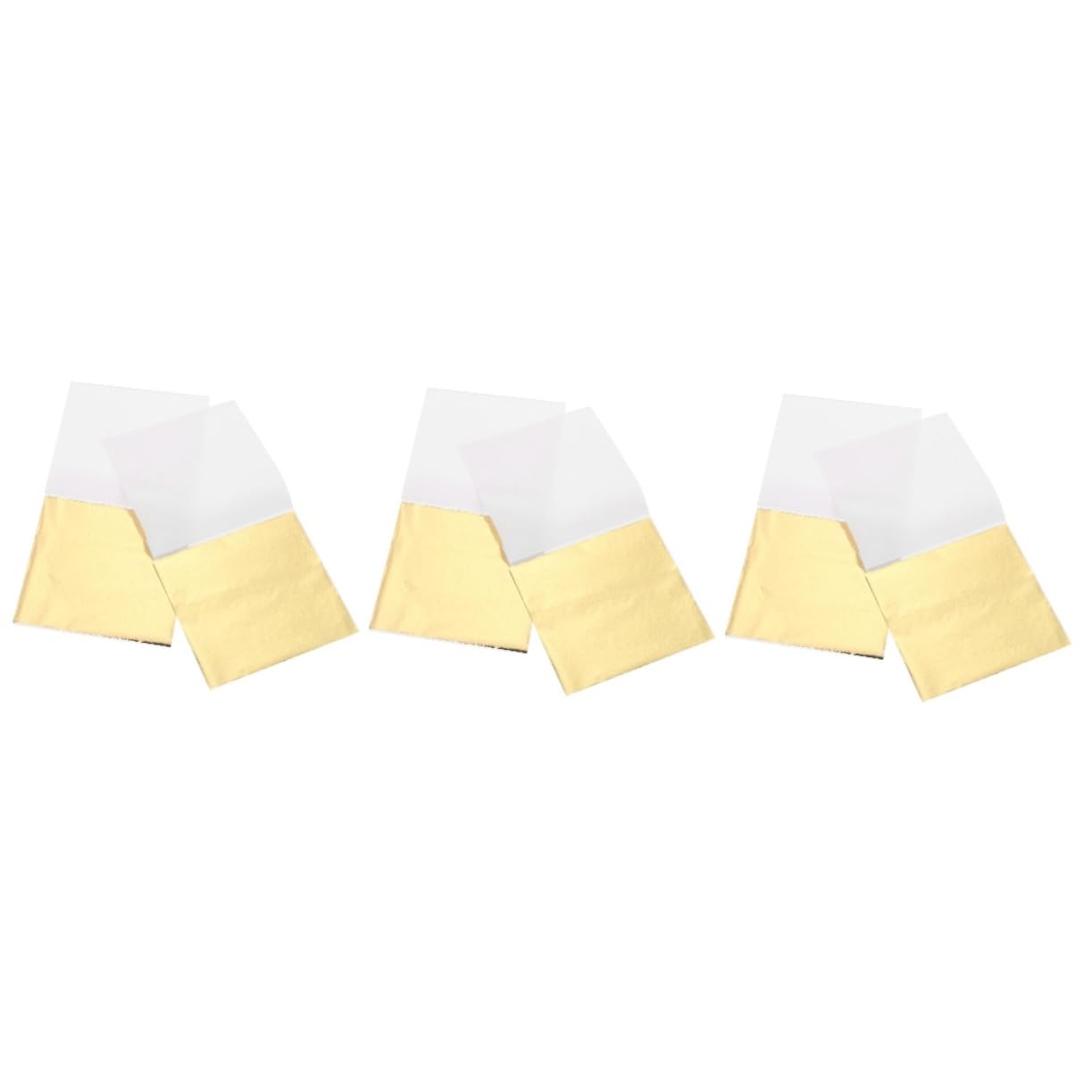 HOMSFOU 3 Sätze Goldfolie Blätter Für Bastelarbeiten Imitation Blattgold Für Kunsthandwerk DIY Projekte Vergoldung Basteldekoration Für Anwendungen 200 Blatt*3