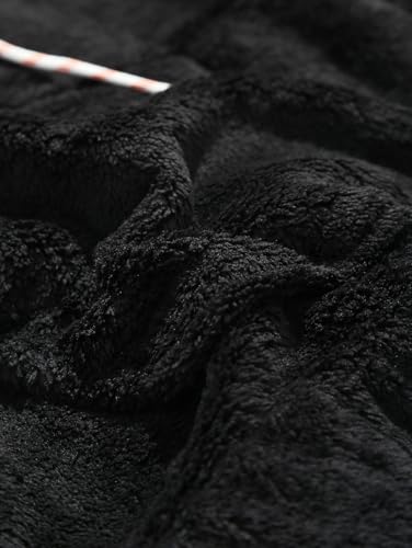 ZAFUL Men's Fashion Hooded Sweatshirts Unisex Colorblock Splicing Drawstring Fluffy Faux Fur Hoodies Pullover4