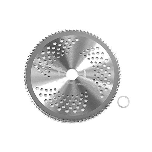 Parts Camp Carbide Blade 8 inch 80T Brush Cutter Blade Cutter Trimmer Weed Eater Blade with Washer (Pack of 1)