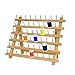 Produktbild 60 Spulenstränge Ständer Holz gefalteter Fadenhalter Fadenspulen,30x40cm Fadenorganisator,Nähspulen Aufbewahrungshalter,Nähen Bastelwerkzeug Geschenk für Stickerei,Quilten und Nähgarn