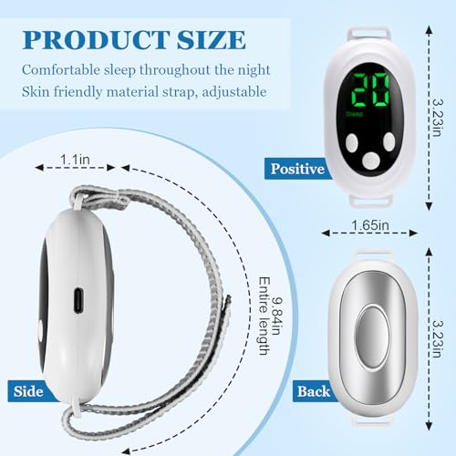 UYGTHI Sleep Aid Device for Adults Anxiety Relief Microcurrent Technology for Insomnia Stress Reduction Portable USB Rechargeable Sleep Support Tool with Adjustable Strap - Image 3