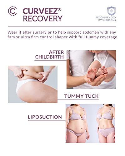 CURVEEZ Post Surgical Abdominal Foam Lipo Board 2-in-1. for Use After Liposuction Tummy Tuck Flattening Abs | Lipo Foam | Fajas Postparto por Fajas Reductoras y Moldeadoras