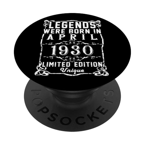Cumpleaños Abril 1930 Edición Limitada Regalo April PopSockets PopGrip Intercambiable