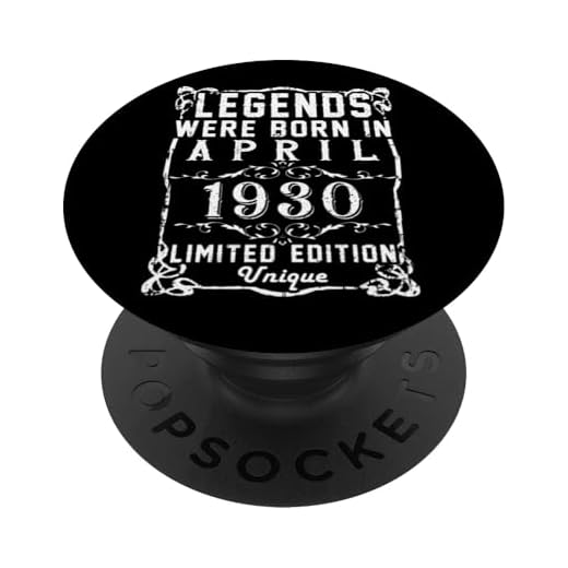 Cumpleaños Abril 1930 Edición Limitada Regalo April PopSockets PopGrip Intercambiable