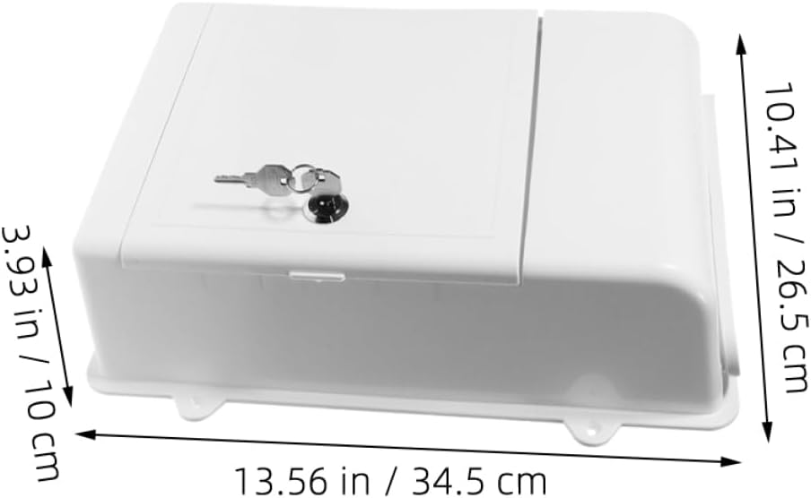 2set Office Letter Collection Box Wall Mount Mailbox Rainproof Design Large Storage for Donations