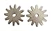 AJ Tack Stainless Steel Spur Rowels Stainless Steel Rounded 10pt 1