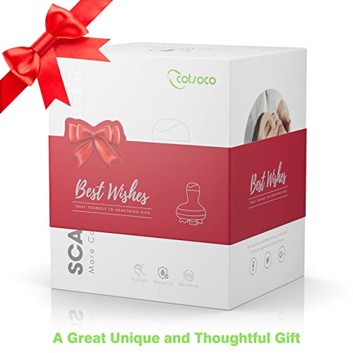 Cotsoco Scalp Massager Electric Head Scratcher,Handheld Head Massager With Charging Base For Hair Growth, Stress Relief And Deep Cleaning, Waterproof Head Massage With Kneading 84 Massage Nodes #TOP7