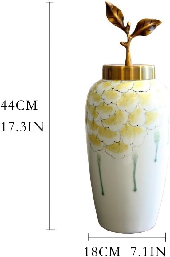 Vase Modern Home Ceramic Vase Decoration Living Room TV Cabinet Flower Arrangement Table Decoration Dried Flower Decoration Suitable for Dining and Living Room Home decoratio