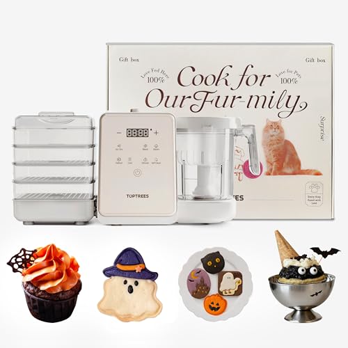 Toptrees Pet Fresh Halloween Food Processor 7-in-1 5.5Qt