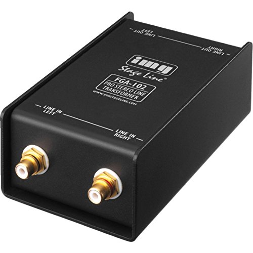 IMG STAGELINE FGA-102 - Transmisor de línea estéreo Profesional, Color Negro