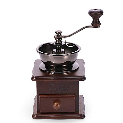 FAY Manual Espresso and Coffee Grinder, Classic Wooden Manual Coffee Ceramic Grinder H