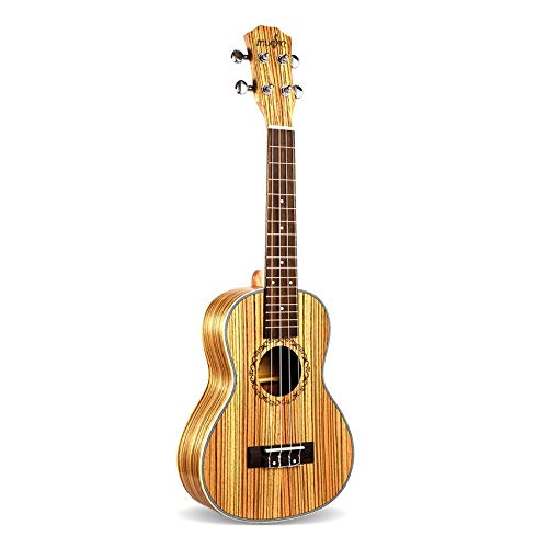 ERCZYO Konzert-Ukulele, 58,4 cm, 4 Saiten, Hawaii-Mini-Gitarre, Akustik-Gitarre, Ukulele, Geschenk, Musik-Saiteninstrument, ERCZYO (Farbe: Weiß-58,4 cm) Cover