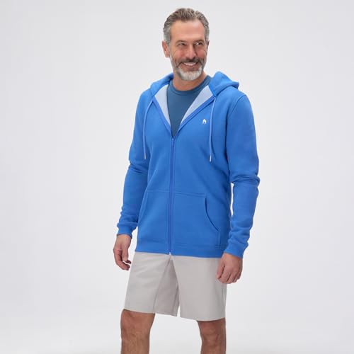 Men's Tall Slim-Fit Long Sleeve Midweight Fleece Full Zip Hoodie4