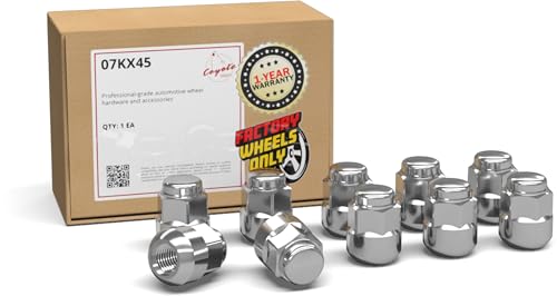 Image of Wheel Accessories Parts 10 Pcs M12x1.5 12x1.5 Thread OEM Style Lug Nuts 1.20 inch Long Chrome 3 /4 inch 19mm Hex Fits Steel Wheels Accord Civic CR-V 90381-S87-A01 ｜ 611-201
