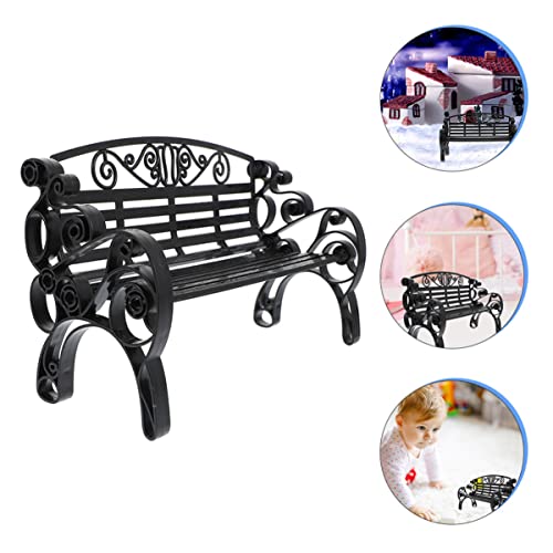 Jojofuny 2Pcs Mini Bench Mini Garden Bench Model Dollhouse Small Bench Model Miniature Park Bench Adornments Miniature Bench Ornament Dollhouses Bench Decoration Mini Bench Model Small #TOP6