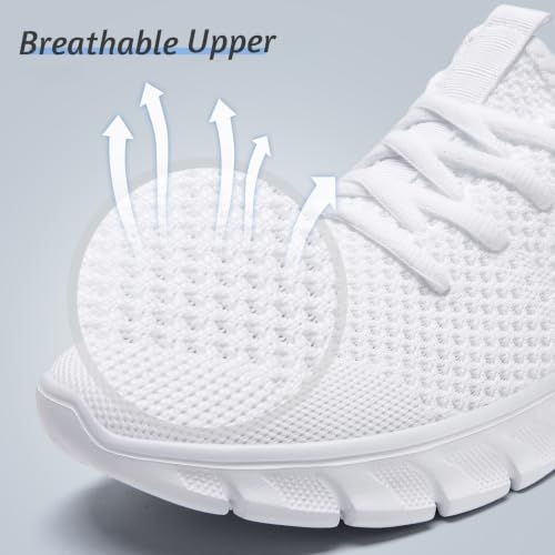 Image of Mens Lightweight Running Shoes Slip On Walking Tennis Gym Sneakers