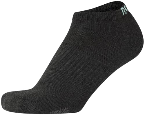 Image of Reebok Womens No Show Socks Moisture Wicking Cushion Low Cut Socks 12 Pack | Stretch Performance Fabric, Cushioned Heel and Toe, Arch Support, Comfort Seam, Shoe Size 4-10
