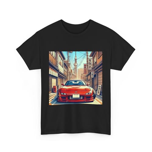 Camiseta para hombre, estilo clásico, para fanáticos de JDM Rx7 Rx8, Negro -, L