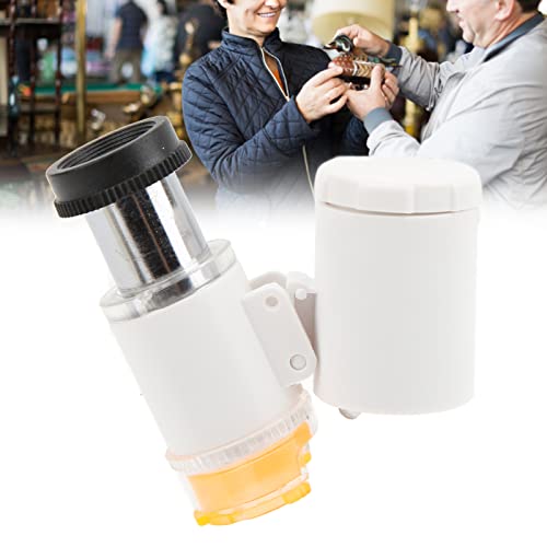 Image of Mini Microscope, 60x Portable Handheld USB Microscope Camera, Telescopic Design, Wide Irradiation Range(9882(RD) 1 White)