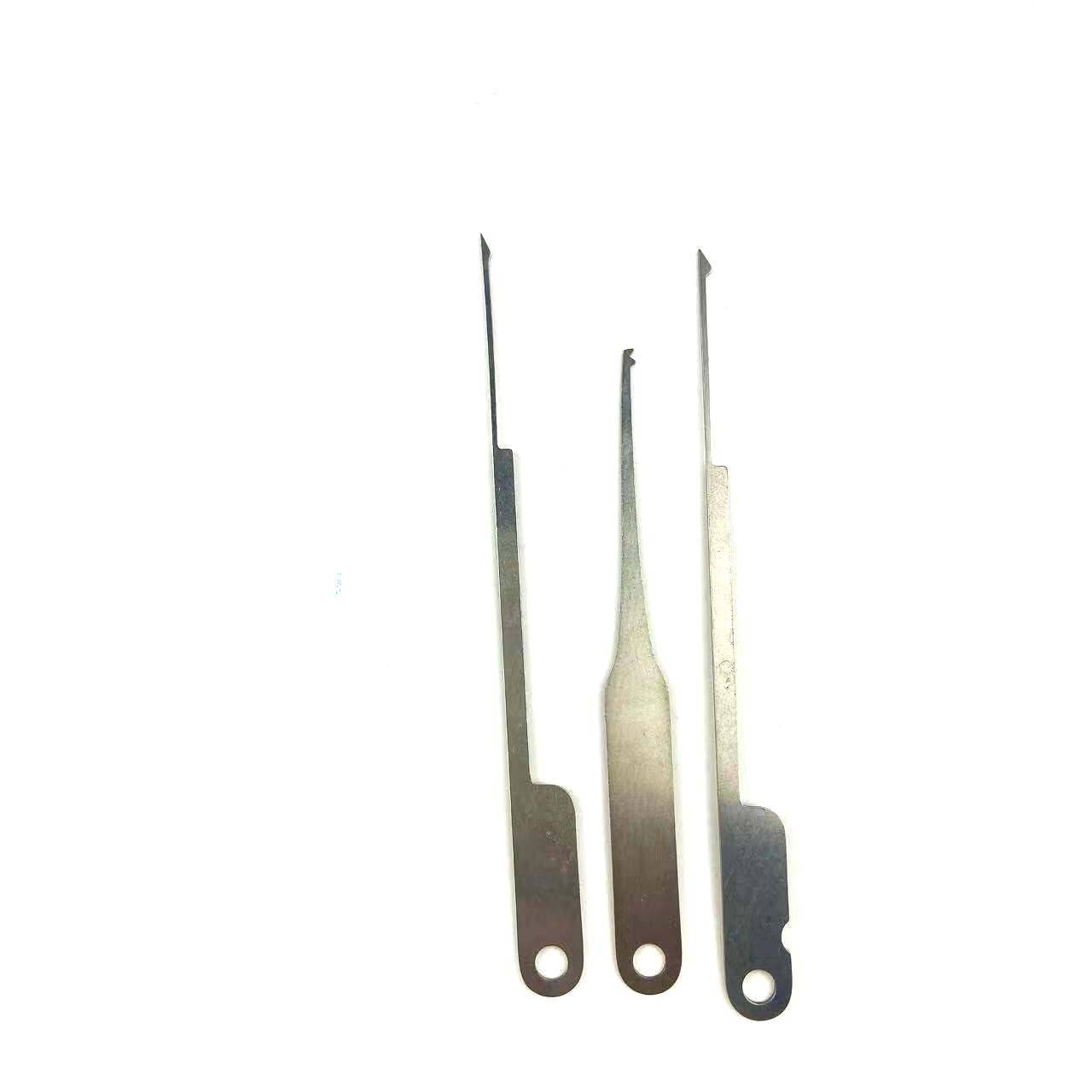 QiDAi Juego de 11 herramientas integradas de hojalata para cerradura de aluminio, herramienta de desbloqueo Kaba de boca plana, Crescent AB, cerrajero