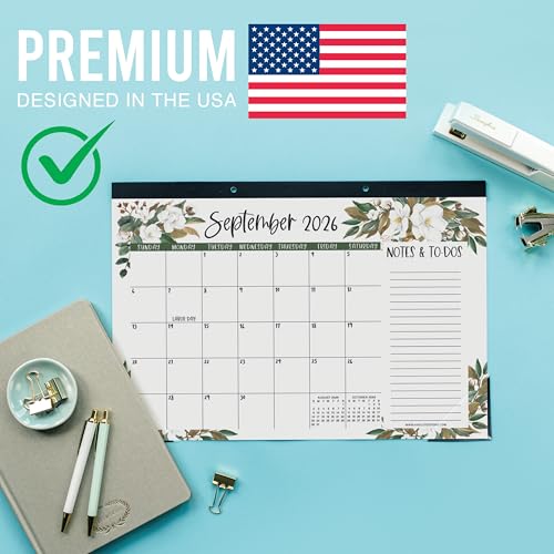 Image of Hadley Designs Large Teacher Desk Calendar 2026-2027 - Desktop Calendar 2026, 18-Month Academic Desk Calendars for School, Home & Office, Cute Classroom Must Haves, Back to School Teacher Gifts