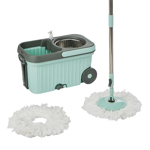 Presto! Plastic Elite Spin Mop with Bigger Wheels and Auto- Fold Handle Presto! Plastic Elite Spin Mop with Bigger Wheels and Auto- Fold Handle