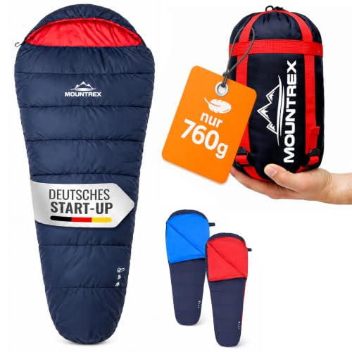 MOUNTREX Schlafsack Sommer - Sommerschlafsack Kleines Packmaß Ultraleicht