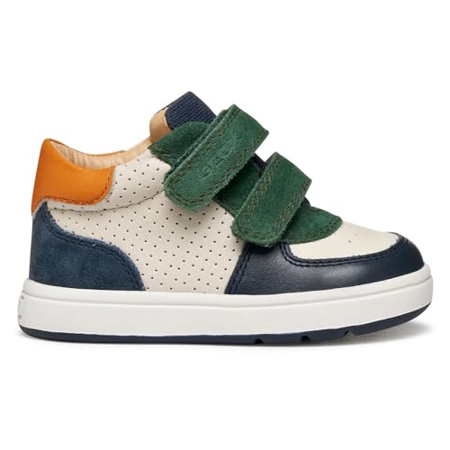 Geox B Biglia Boy, First Walker Shoe Bebé-Niños, Verde Marfil, 24 EU