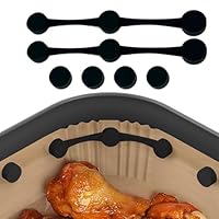 Pentola in Silicone per friggitrice ad aria, resistente al calore, facile da pul
