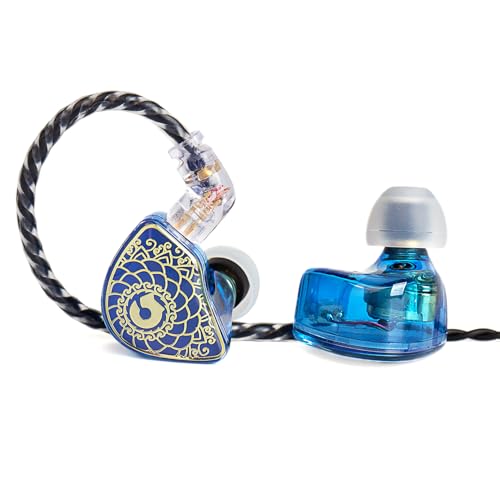 YINYOO TANGZU Wan er S.G �C���C���[���j�^�[�w�b�h�z�� HiFi IEM �L���C���z�� �~���[�W�V���� �I�[�f�B�I�}�j�A�p 10mm �_�C�i�~�b�N�h���C�o�[ �C���C���[�C���z�� �l�ԍH�w�Ɋ�Â����t�B�b�g�� 2�s�� 0.78 ���O