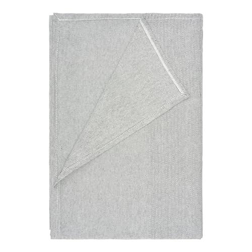 Etrexonline Colcha Multiusos 180x260 cm - Plaid CubreSofá y Cubrecama, Manta Foulard Decorativa y Práctica de Algodón y Poliéster, Jarapa Suave y Cómoda para Sofá - Gris Claro