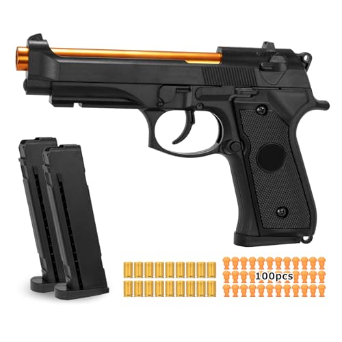 Image of Soft Bullet Gun, Toy Guns for Boys, Shell ejecting Toy Guns That Look Real, Realistic Toy Foam Blaster Guns, Fake Toy Model Stress Shot Toy Gun Pistol Best Gift for Kids Boys Grils 8-12