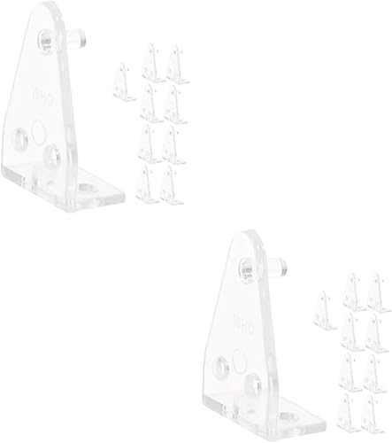 SOLUSTRE Soportes de sujeción para persianas, 20 piezas, soporte para persiana, soporte de cortina, soporte de plástico, mini persianas, soporte