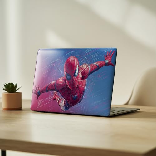 Image of NoWorries Laptop Skin for 15.6 & 14 Inch Laptop | Motivational, Superhero, Sports & Graphic Design Laptop Sticker Wrap | Premium Vinyl Laptop Cover (Spider Men, 13.5 x 9.5inches)