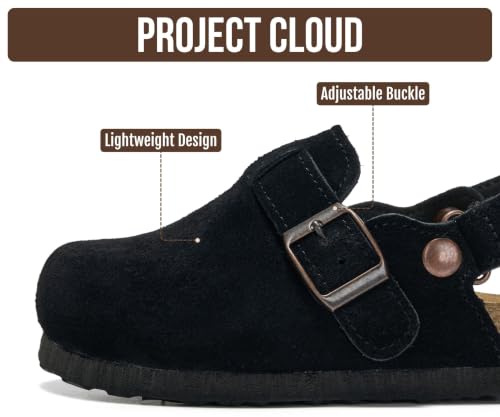 Image of Project Cloud Kids 100% Genuine Leather Non Slip Clogs with Cork Footbed