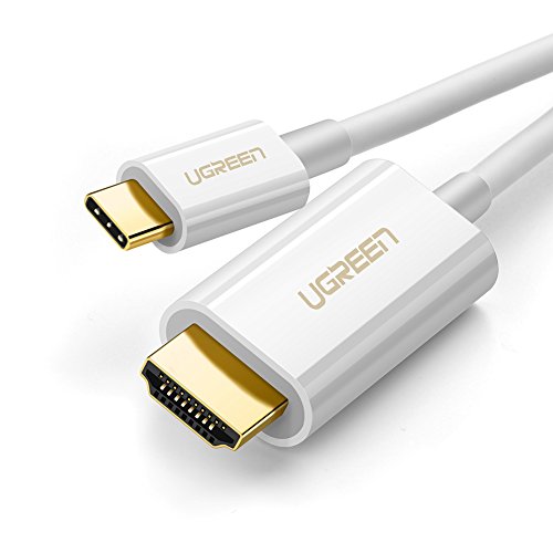 UGREEN USB C to HDMI Cable 4K USB Type C to HDMI Adapter Cable Thunderbolt 3 Compatible for MacBook Pro,Samsung S9 S8 Plus Note 8,Huawei Mate 10 Pro, Lenovo Yoga 900, Google Chromebook Pixel 3FT