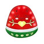 My Salah Mat Nūr Watermelon Plush 30cm Soft, Cuddly and Adorable Fruit Pillow and Plushie Doll - A Light-Up Interactive Islamic Plushie, Learn Surahs, Duas & More - Ramadan & Eid Gift