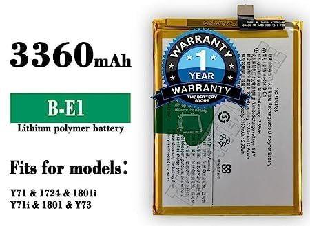 Image of THE BATTERY STORE Original B-E1 Battery for Vivo Y71 /1724 /1801i / Y71i / 1801 /Y73 Battery with 1 Year Warranty**** (Q33)