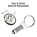 FERRODAY 4PCS Corny Keg Pressure Relief Valve, Plastic Ball Lock Keg Lid Relief Valve for Cornelius Corny Keg Lid Brewing Equipment Replacement Kit