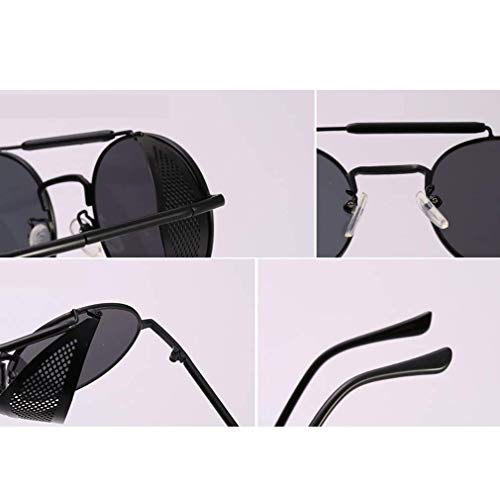 AidShunN Unisex SteamPunk Sunglasses Classic Retro Style Metal Round Goggle steampunk buy now online