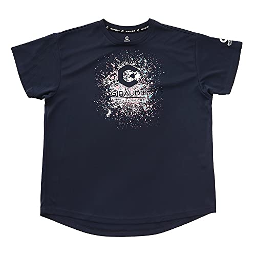 ジローム Tシャツ レディース 半袖 ドライ 吸汗速乾 UVカット メッシュシャツ 864GM1CD6675 NVY