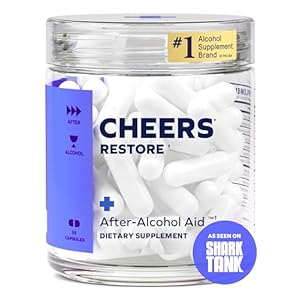 Cheers Restore | Supplement with DHM + L-Cysteine | Feel Better After Drinking & Support Your Liver | 12 Doses | Dihydromyricetin, Cysteine, Milk Thistle, Prickly Pear, B-Vitamins, Ginger