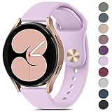 Meliya Cinturino compatibile con Samsung Galaxy Watch 4 Band 40 mm 44 mm, Galaxy Watch 4 Classic Band 42 mm 46 mm, 20 mm Cinturino di ricambio sportivo in morbido silicone per Galaxy Watch 4 Band